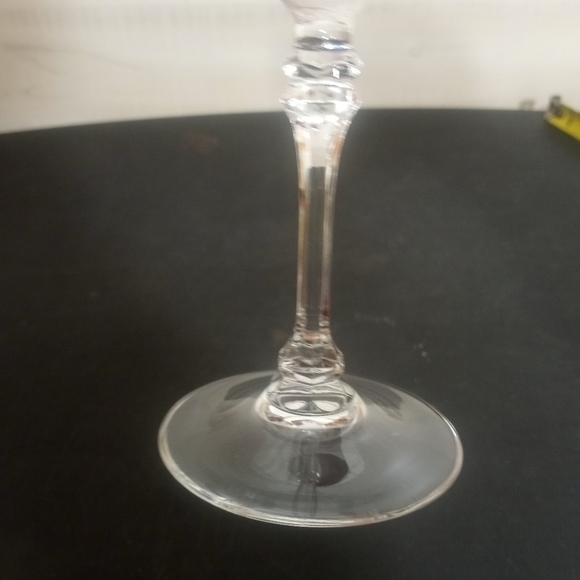 CRISTAL D'Arques Durand Fontenay Crystal Wine Glasses Set of Four Vintage - Picture 7 of 11